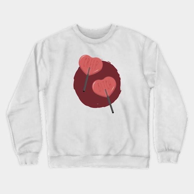 Creepy Cute Lollipops Crewneck Sweatshirt by Sasyall